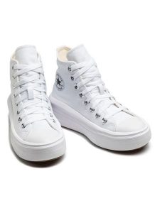 Converse Sneakersy "Chuck Taylor Move" w kolorze białym rozmiar: 37. Białe trampki Converse, bez wzorów, za kostkę, bez zapięcia. Za 281,10 zł.