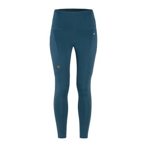 Legginsy trekkingowe damskie Fjällräven Abisko Tights. Niebieskie legginsy Fjällräven, bez wzorów. Za 309,99 zł.