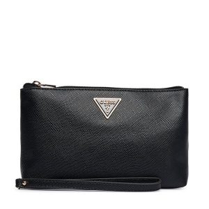 Kosmetyczka Guess. Czarne kosmetyczki Guess, z aplikacjami. Za 189,99 zł.