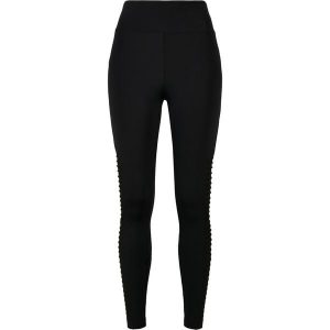 Damskie legginsy z wysoką talią Urban Classics biker tech mesh (GT). Czarne legginsy Urban Classics, bez wzorów, z meshu, z podwyższonym stanem. W wyprzedaży za 153,50 zł.