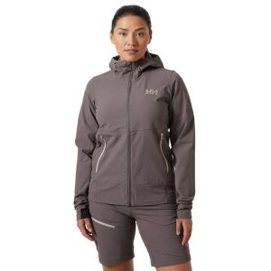 Kurtka softshell damska Helly Hansen Blaze Softshell. Szare kurtki Helly Hansen, bez wzorów, z softshellu, bez kaptura. Za 519,99 zł.