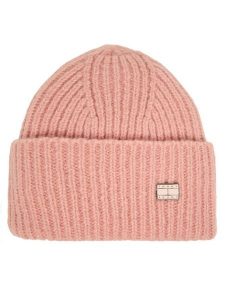 Tommy Hilfiger Czapka Elevated Heritage AW0AW17905 Różowy. Czerwone czapki TOMMY HILFIGER, bez wzorów, z wełny. Za 129,99 zł.