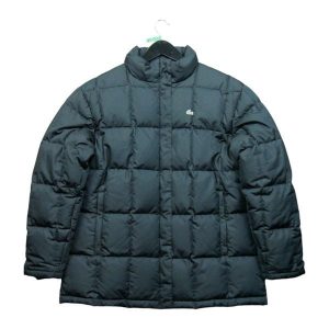 Second life - Kurtka puchowa Lacoste - Stan bardzo dobry. Czarne kurtki Lacoste, bez wzorów, z puchu, bez kaptura. Za 571,01 zł.