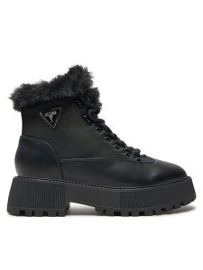 Guess Trapery Rezim FLFREZ ELE10 Czarny. Czarne buty zimowe Guess, ze skóry, bez obcasa, bez zapięcia. Za 439,99 zł.