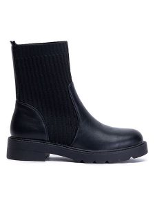 Foreverfolie Sztyblety w kolorze czarnym rozmiar: 37. Czarne botki Foreverfolie, bez wzorów, bez zapięcia. Za 78,10 zł.