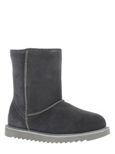 Gooce Skórzane kozaki zimowe "Sawel Waterproof" w kolorze antracytowym rozmiar: 39. Czarne kozaki Gooce, na zimę, bez wzorów, z materiału, bez obcasa, bez zapięcia. Za 272,31 zł.