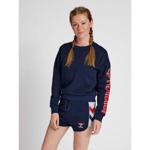 Bluza damska Hummel IC Kim. Niebieskie bluzy Hummel, l, bez wzorów, bez kaptura. W wyprzedaży za 201,20 zł.
