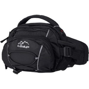 Czarna torba turystyczna Loap Giro na pas. Czarne torby podróżne i sportowe Erima, bez wzorów, z materiału. Za 101,83 zł.