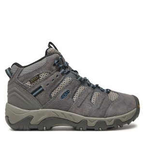 Trekkingi Keen. Szare buty sportowe Keen, bez wzorów, bez zapięcia, trekkingowe. Za 399,99 zł.