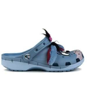 Klapki sportowe chodaki Crocs WTP EEYORE CLS CLG. Niebieskie klapki Crocs, bez wzorów, bez obcasa. Za 289,00 zł.