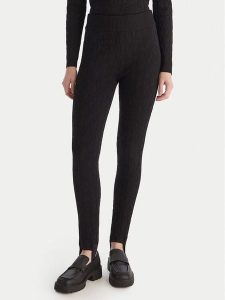 MICHAEL Michael Kors Legginsy MF530W7JWV Czarny Slim Fit. Czarne legginsy MICHAEL Michael Kors, bez wzorów, z syntetyku. Za 339,99 zł.