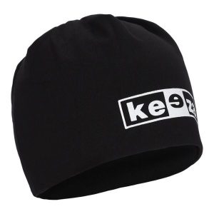 Czapka bawełniana KEEZA. Czarne czapki KEEZA, bez wzorów, z bawełny, eleganckie. Za 29,00 zł.