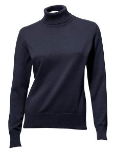 Heine Golf w kolorze granatowym rozmiar: 42. Niebieskie golfy Heine, bez wzorów, z bawełny. Za 61,46 zł.