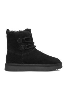 Lasocki Śniegowce CEO-HDR241212-2 Czarny. Czarne buty zimowe Lasocki, ze skóry, bez obcasa, bez zapięcia. Za 249,99 zł.
