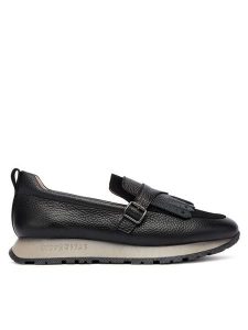 Hispanitas Półbuty HI254237 Czarny. Czarne półbuty Hispanitas, bez wzorów, ze skóry, bez obcasa, na płaskiej podeszwie, bez zapięcia. Za 439,99 zł.