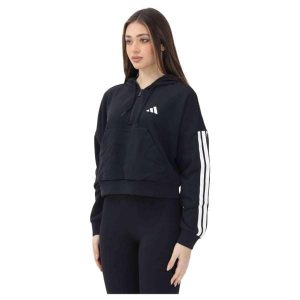 Bluza Adidas Sport W 3S Ft Qz Hd Damskie. Czarne bluzy ADIDAS, s, bez wzorów, bez kaptura. Za 199,00 zł.