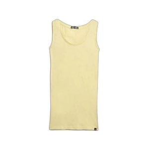 Damski tank top Superdry Studios Lightweight Racer. Żółte topy Superdry, bez wzorów, bez kołnierzyka, bez ramiączek. W wyprzedaży za 97,90 zł.