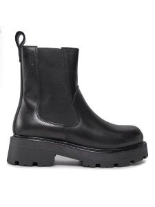 Vagabond Sztyblety Cosmo 2.0 5459-301-20 Czarny. Czarne botki Vagabond Shoemakers, bez wzorów, ze skóry, bez obcasa, na płaskiej podeszwie, bez zapięcia. Za 519,99 zł.