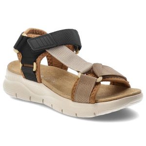 Sandały damskie Artiker, cholewka z materiału tekstylnego regulowane paski z zapięciem na rzep, kolorowe, 58C1234. Sandały ARTIKER, bez wzorów, bez obcasa, bez zapięcia. Za 169,00 zł.