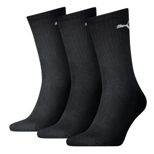 SKARPETY Puma Crew Socks 3 Pack, Dla obu płci. Czarne skarpetki Puma, bez wzorów, z bawełny. Za 56,57 zł.