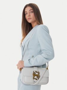 Just Cavalli Torebka 80RA4BA2 ZSA89 Szary. Szare torebki klasyczne Just Cavalli, bez wzorów, ze skóry, bez dodatków. Za 673,99 zł.