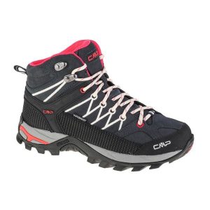 Buty trekkingowe damskie CMP Rigel Mid Wmn. Szare buty sportowe CMP, bez wzorów, z materiału, bez zapięcia. Za 395,00 zł.