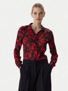 Guess Koszula W6RH73 WDW82 Czerwony Regular Fit. Czerwone koszule Guess, l, z aplikacjami, z syntetyku, bez kołnierzyka, bez ramiączek. Za 349,99 zł.