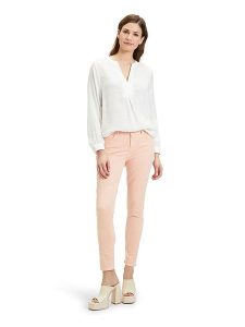 CARTOON Dżinsy - Skinny fit - w kolorze pomarańczowym rozmiar: 44. Pomarańczowe jeansy Cartoon, bez wzorów. Za 91,77 zł.