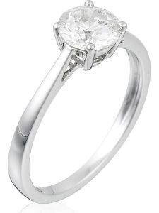 ATELIER DU DIAMANT Złoty pierścionek "Solitaire Impérial 1" z diamentem rozmiar: 54. Szare pierścionki ATELIER DU DIAMANT, z diamentem, złote. Za 20 988,99 zł.