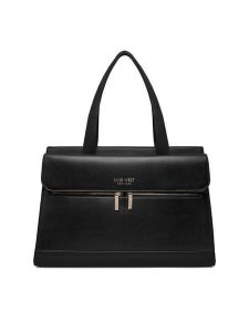 Nine West Torebka EO-ARKANSAS-LDA8210 Czarny. Czarne shopper bag Nine West, bez wzorów, z materiału, bez dodatków. Za 369,99 zł.