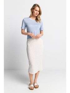 Rich & Royal Koszulka w kolorze błękitnym rozmiar: XL. Niebieskie bluzki Rich & Royal, xl, bez wzorów, ze lnu, bez kołnierzyka, bez ramiączek. Za 131,74 zł.