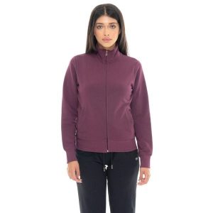 Bluza zimowa Leone 1947 Never Without Damen, Halsausschnitt Reißverschluss. Czerwone bluzy LEONE 1947 APPAREL, na zimę, bez wzorów, z bawełny, bez kaptura. W wyprzedaży za 176,82 zł.