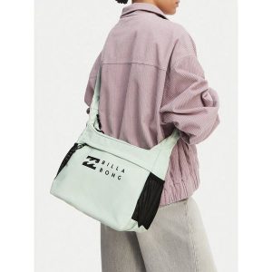 Torebka Billabong. Zielone listonoszki Billabong, bez wzorów, bez dodatków. Za 79,99 zł.