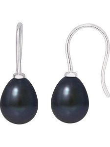 Mitzuko Srebrne kolczyki z perłami w kolorze granatowym rozmiar: onesize. Szare kolczyki Mitzuko, z perłą, srebrne. Za 208,99 zł.
