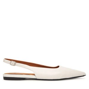 Baleriny Vagabond Shoemakers. Białe balerinki Vagabond Shoemakers, bez wzorów, bez obcasa, bez zapięcia. Za 449,99 zł.