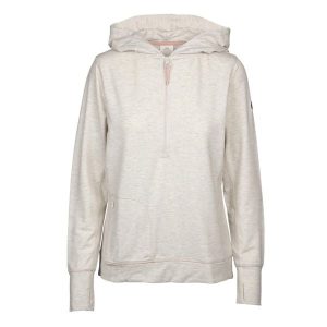 Trespass Zia - Damska bluza z kapturem na co dzień Kremowa Marl. Białe bluzy Trespass, bez wzorów, z kapturem. Za 312,99 zł.