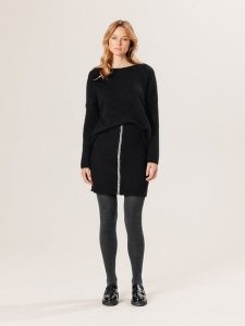 Rodier Wełniana spódnica w kolorze czarnym rozmiar: M. Czarne spódnice Rodier, m, z aplikacjami, z wełny, klasyczne, mini. Za 274,99 zł.