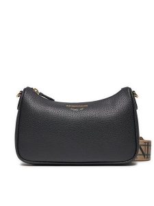 Emporio Armani Torebka EW000539 AF12103 MC032 Czarny. Czarne listonoszki Emporio Armani, bez wzorów, ze skóry, bez dodatków. Za 489,99 zł.