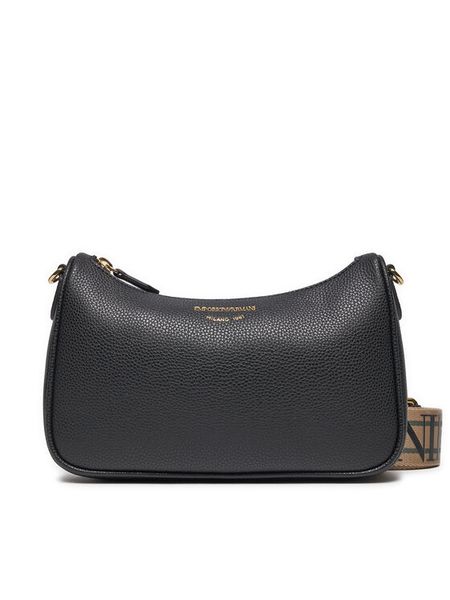 Emporio Armani Torebka EW000539 AF12103 MC032 Czarny. Czarne listonoszki Emporio Armani, bez wzorów, ze skóry, bez dodatków. Za 689,99 zł.