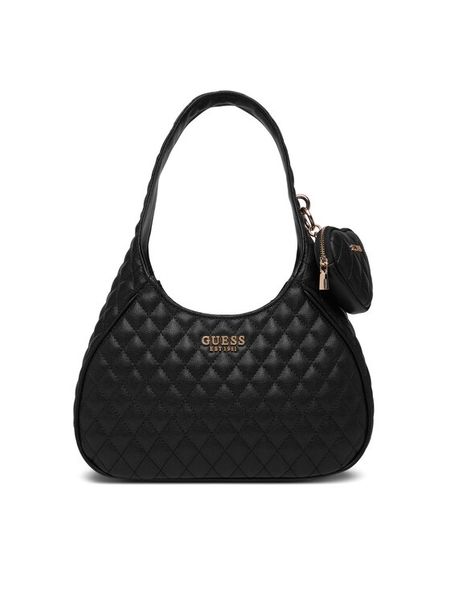 Guess Torebka Atabey HWQG98 94010 Czarny. Czarne torebki klasyczne Guess, z aplikacjami, ze skóry, bez dodatków. Za 383,99 zł.