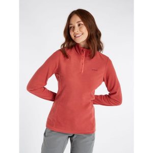 Bluza damska Protest MUTEZ 1/4 zip top. Brązowe bluzy Protest, na zimę, s, bez wzorów, bez kaptura. W wyprzedaży za 170,99 zł.