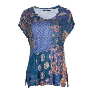 Desigual Desigual T-Shirt Damski S Niebieski. T-shirty marki Desigual. W wyprzedaży za 186,00 zł.