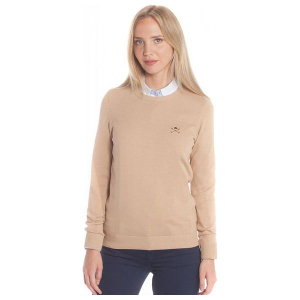 Polo Club C.H.A Sweter Damski L Beżowy. Swetry klasyczne marki Polo Club C.H..A. W wyprzedaży za 229,00 zł.