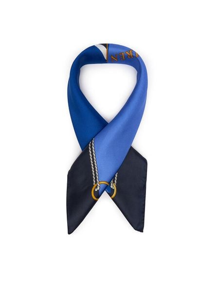 LAUREN RALPH LAUREN Chusta jedwabna Colour-Blocked Anchor-Crest 454P09785003 Niebieski. Niebieskie apaszki i chusty Lauren Ralph Lauren, bez wzorów, z jedwabiu. Za 519,99 zł.