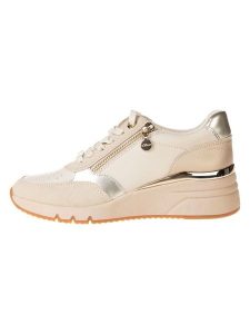 S.Oliver Sneakersy w kolorze kremowym rozmiar: 36. Brązowe trampki s.Oliver, bez wzorów, bez zapięcia. Za 110,81 zł.