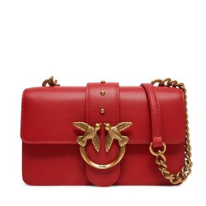 Torebka PINKO. Czerwone torebki wieczorowe Pinko, bez wzorów, bez dodatków. Za 669,99 zł.