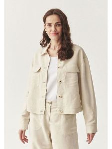 TATUUM Kurtka przejściowa "Mewe" w kolorze kremowym rozmiar: 44. Brązowe kurtki Tatuum, bez wzorów, bez kaptura. Za 199,49 zł.