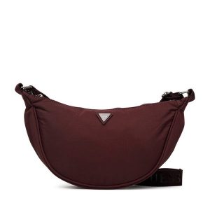 Torebka Guess. Czerwone listonoszki Guess, z aplikacjami, bez dodatków. Za 174,99 zł.