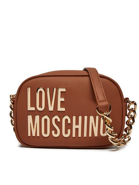 LOVE MOSCHINO Torebka JC4026PP1LKD0208 Brązowy. Brązowe listonoszki LOVE MOSCHINO, bez wzorów, ze skóry, bez dodatków. Za 479,99 zł.