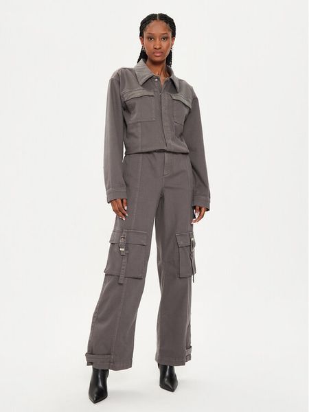 Gestuz Kombinezon Mirza 10908721 Szary Relaxed Fit. Szare sukienki Gestuz, bez wzorów, z bawełny, bez kołnierzyka, bez ramiączek. Za 669,00 zł.